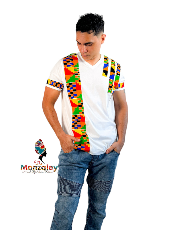 Print On the Side Custom Shirt in Abstract