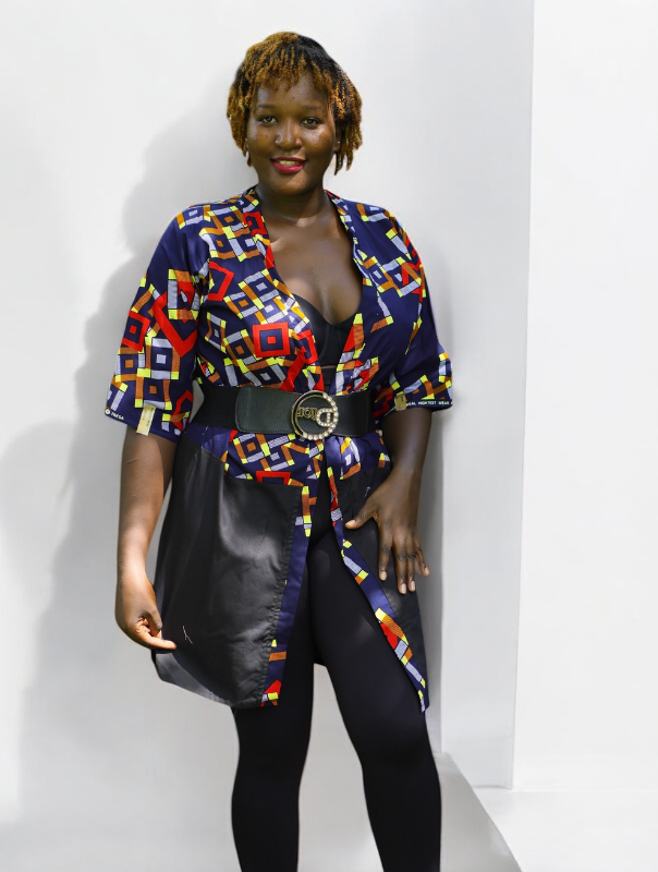 Diagonal Short Kimono