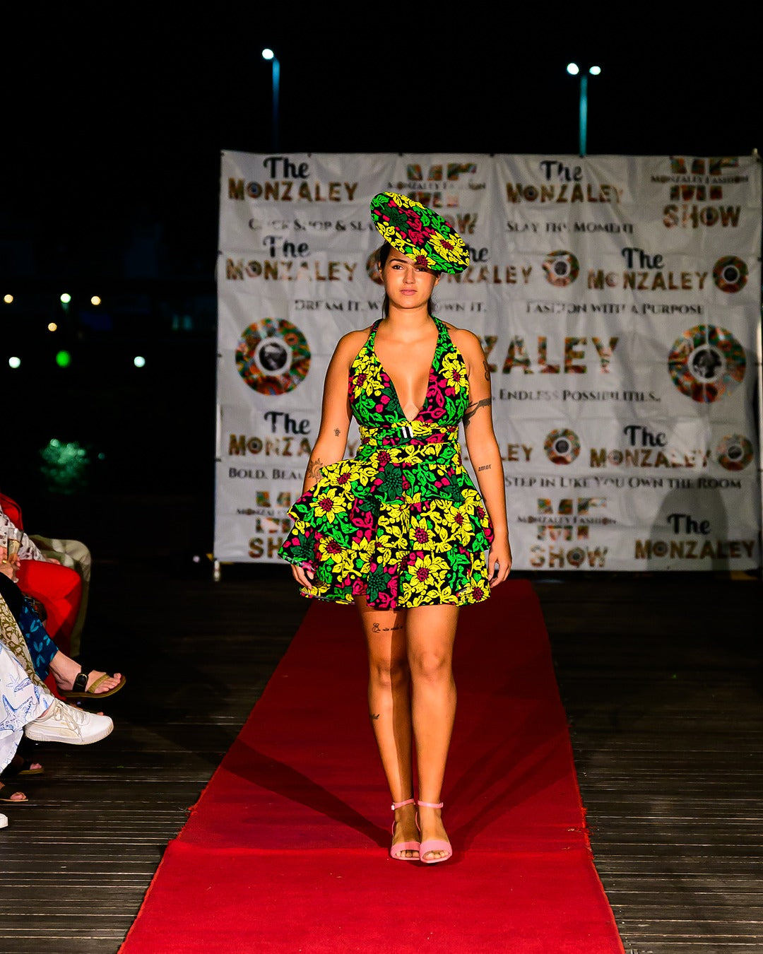 Floral Infinity Dress with Infinity Hat