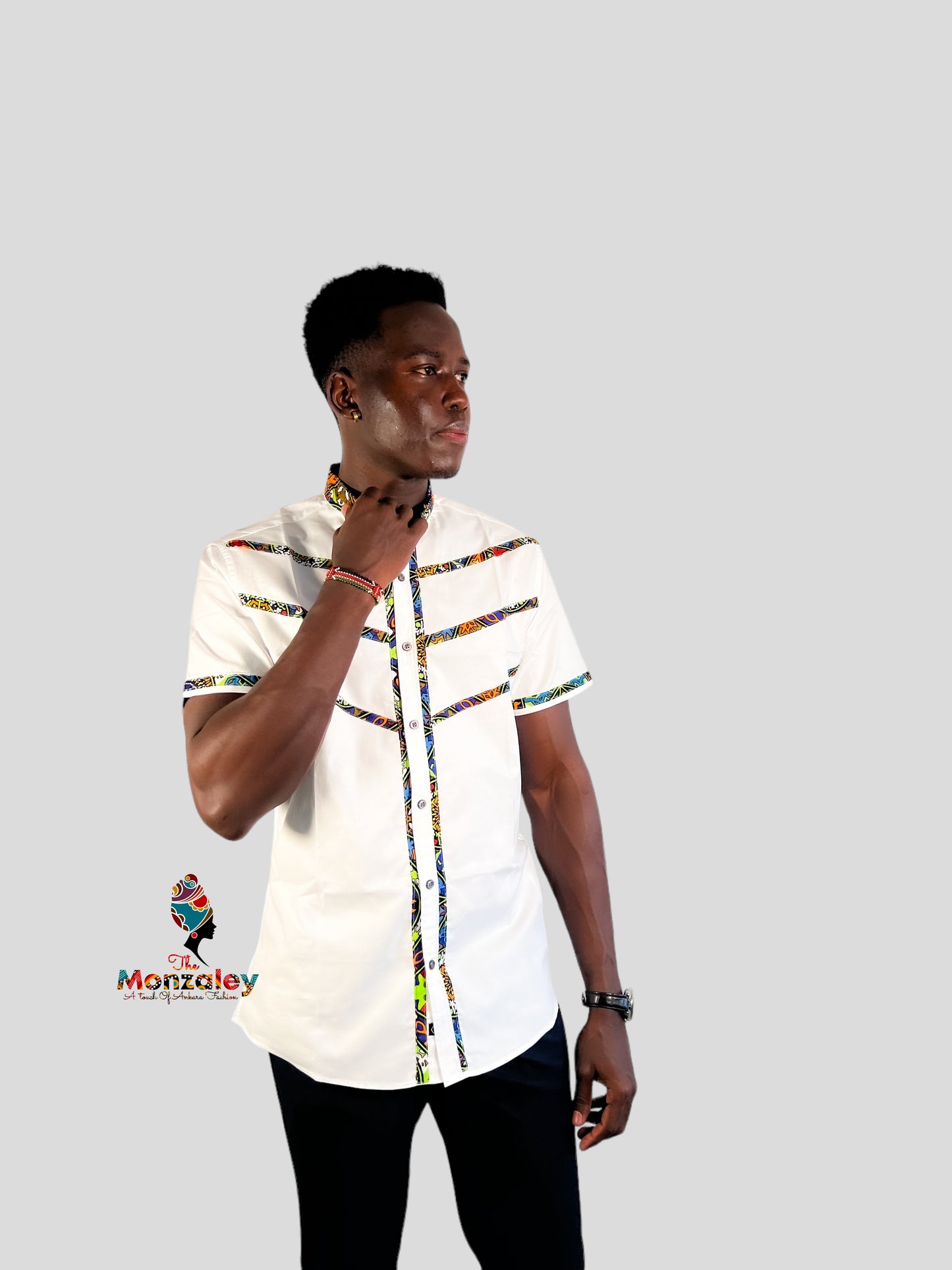 Diagonal Stripe Custom Shirt