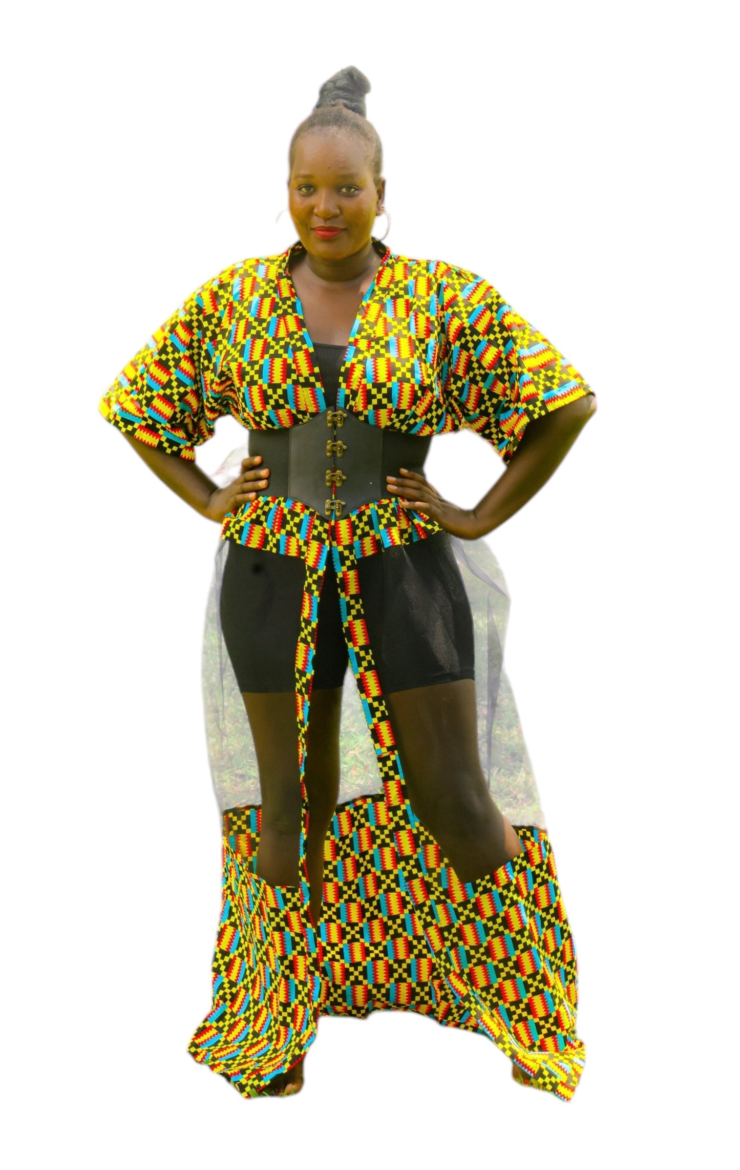 Mesh Kimono Diagonal