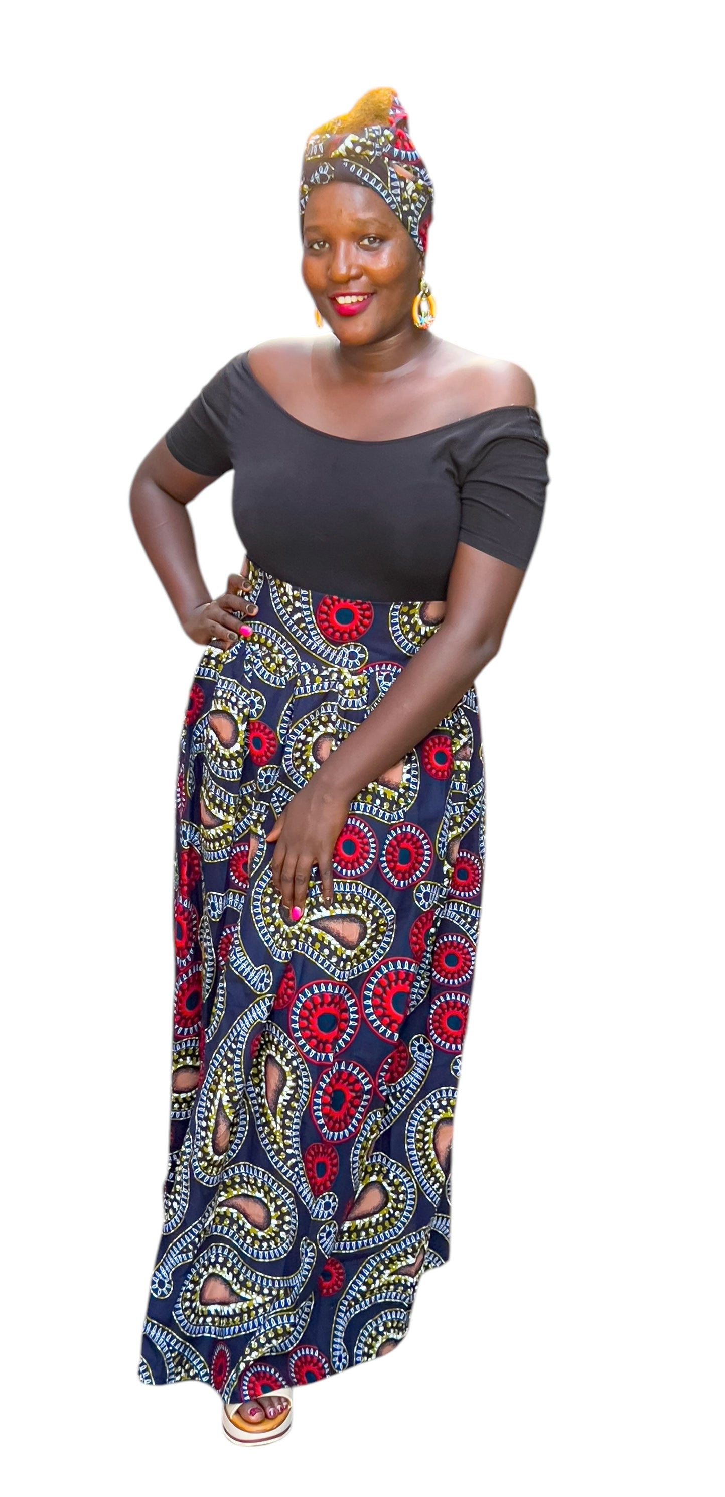 Long Ankara Teardrop