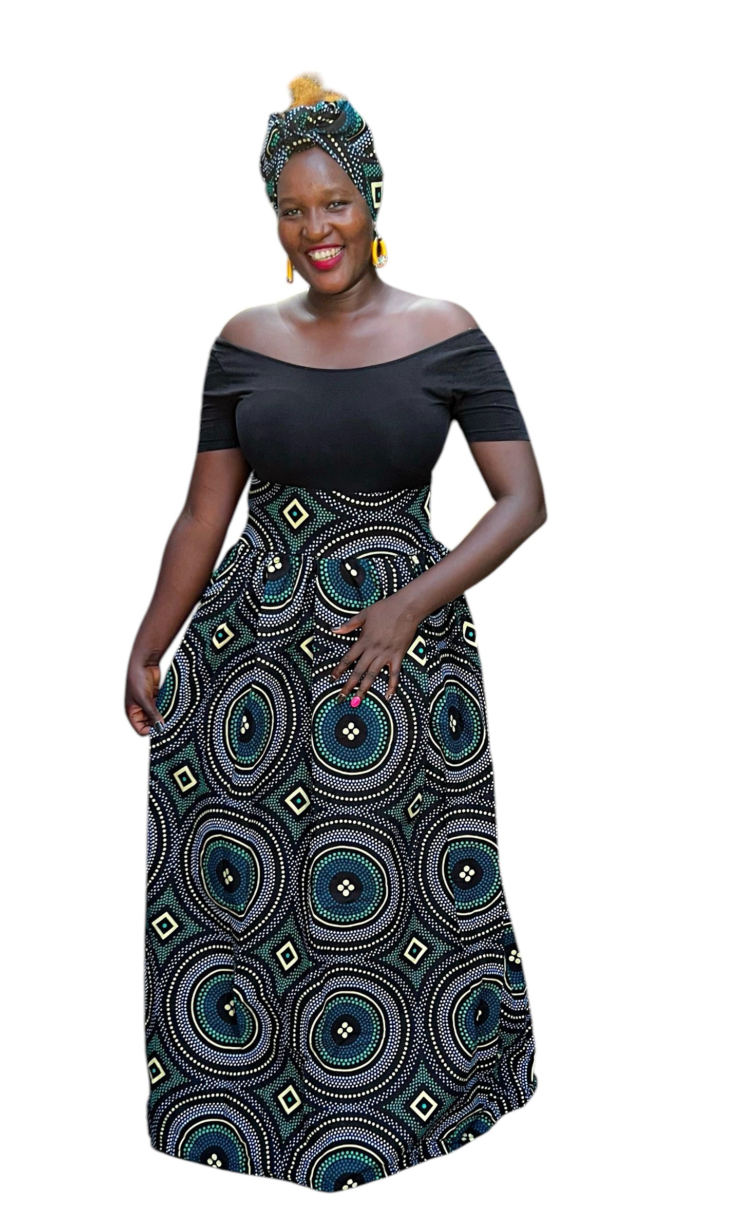 Rounded Ankara Skirt