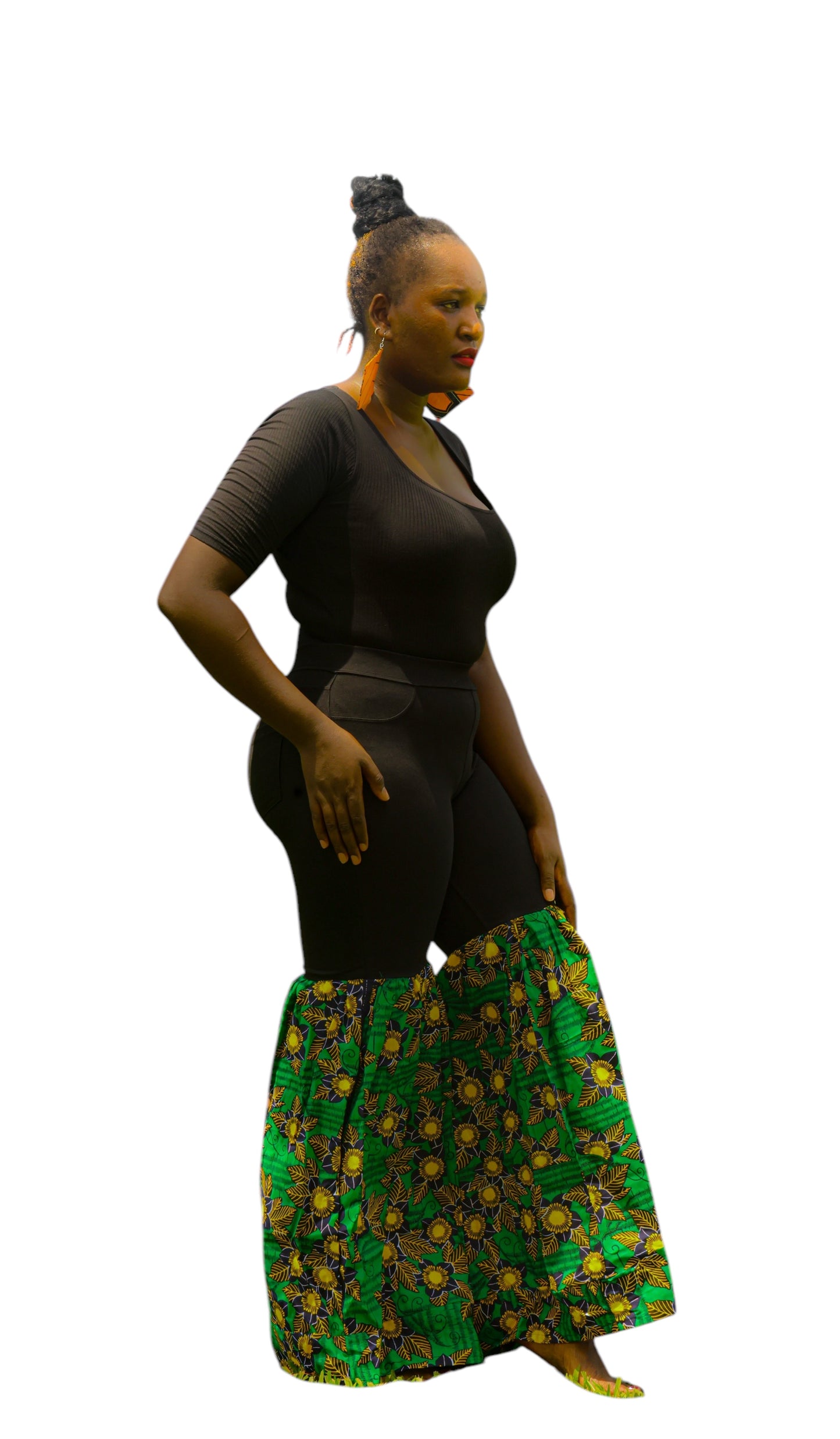 Ankara Jeggins Mint Star