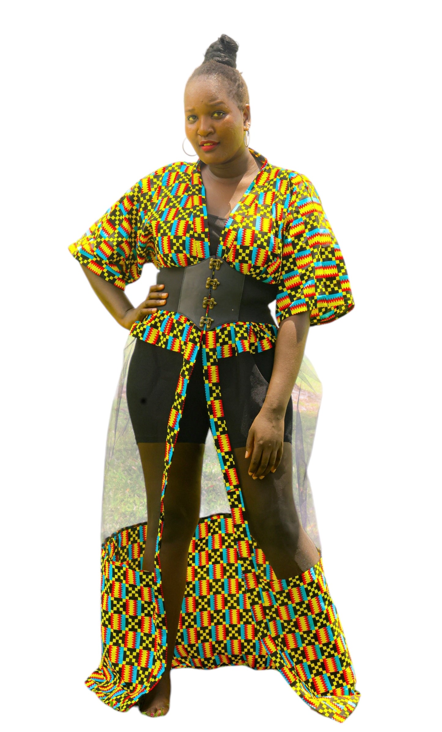 Mesh Kimono Diagonal