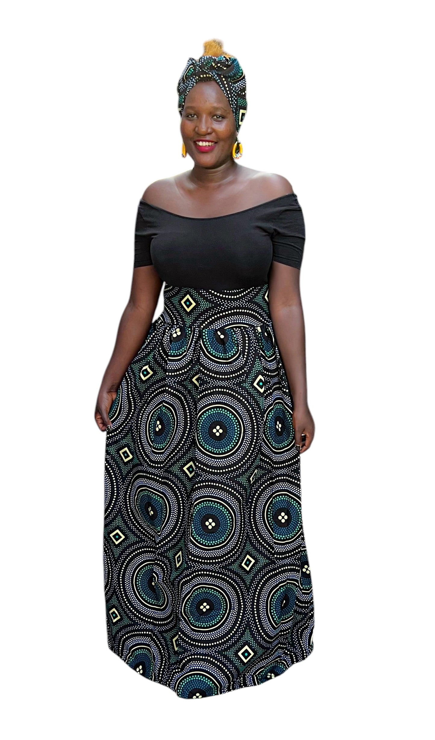 Rounded Ankara Skirt