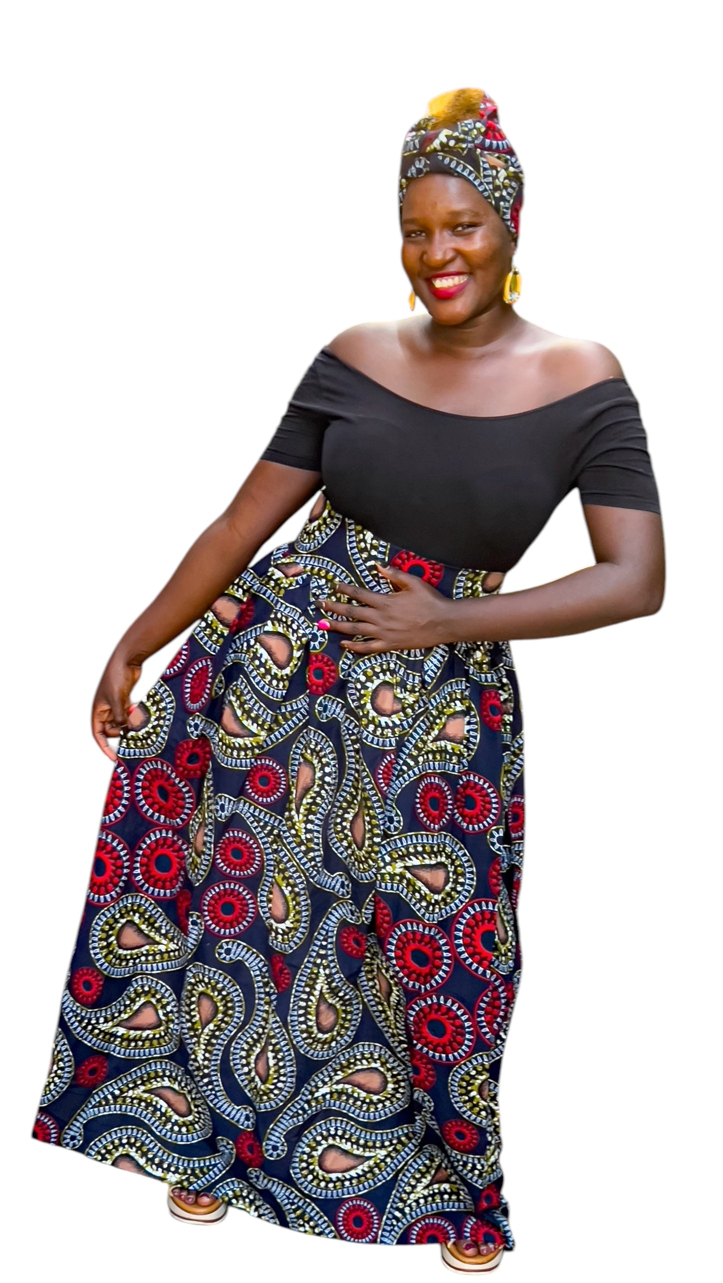 Long Ankara Teardrop