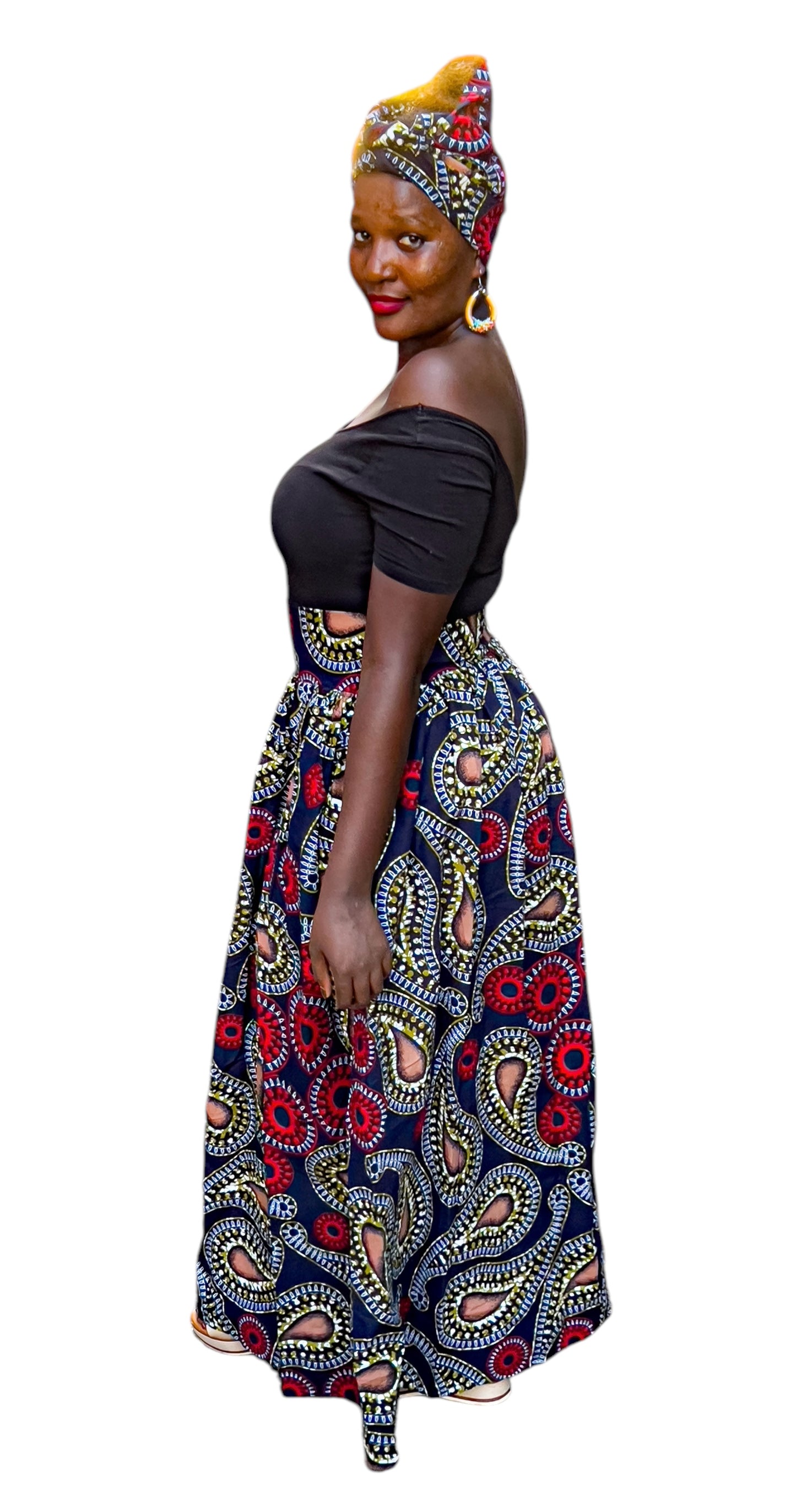 Long Ankara Teardrop