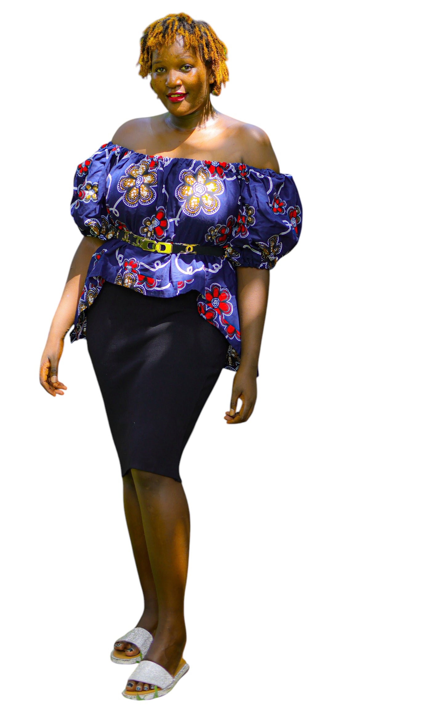 Ankara Off-Shoulder Tops