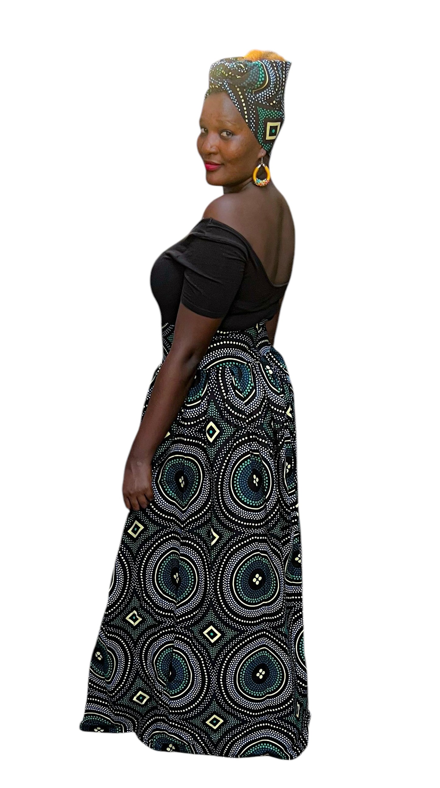 Rounded Ankara Skirt