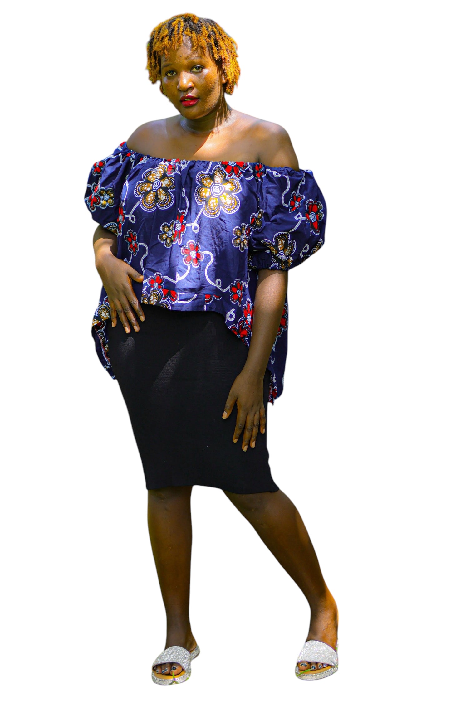 Ankara Off-Shoulder Tops