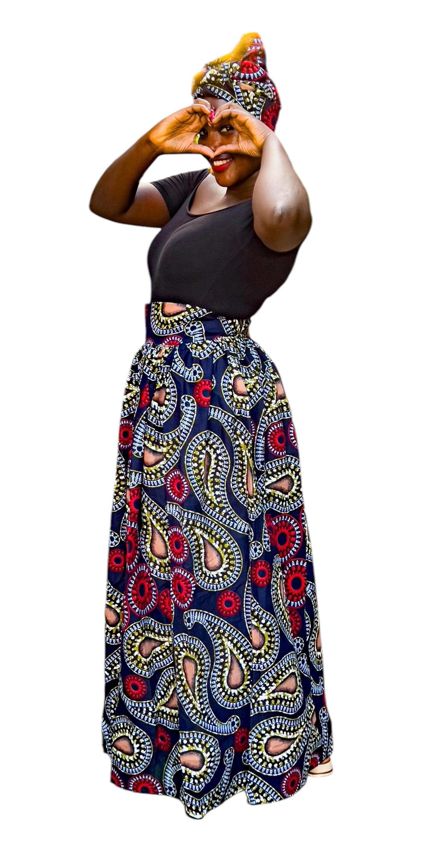 Long Ankara Teardrop