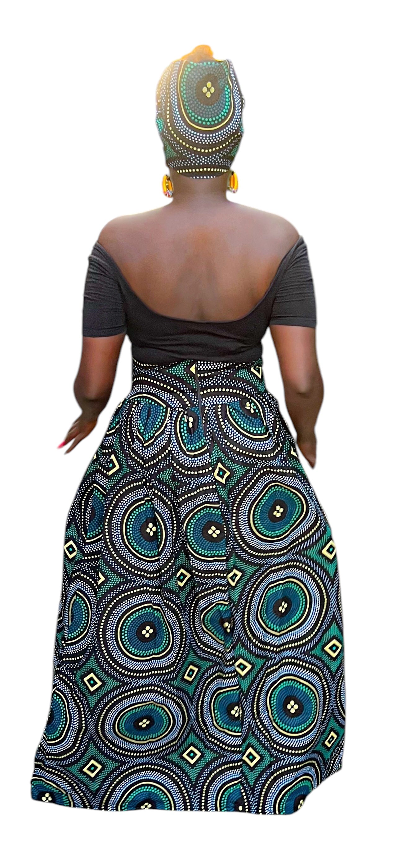 Rounded Ankara Skirt