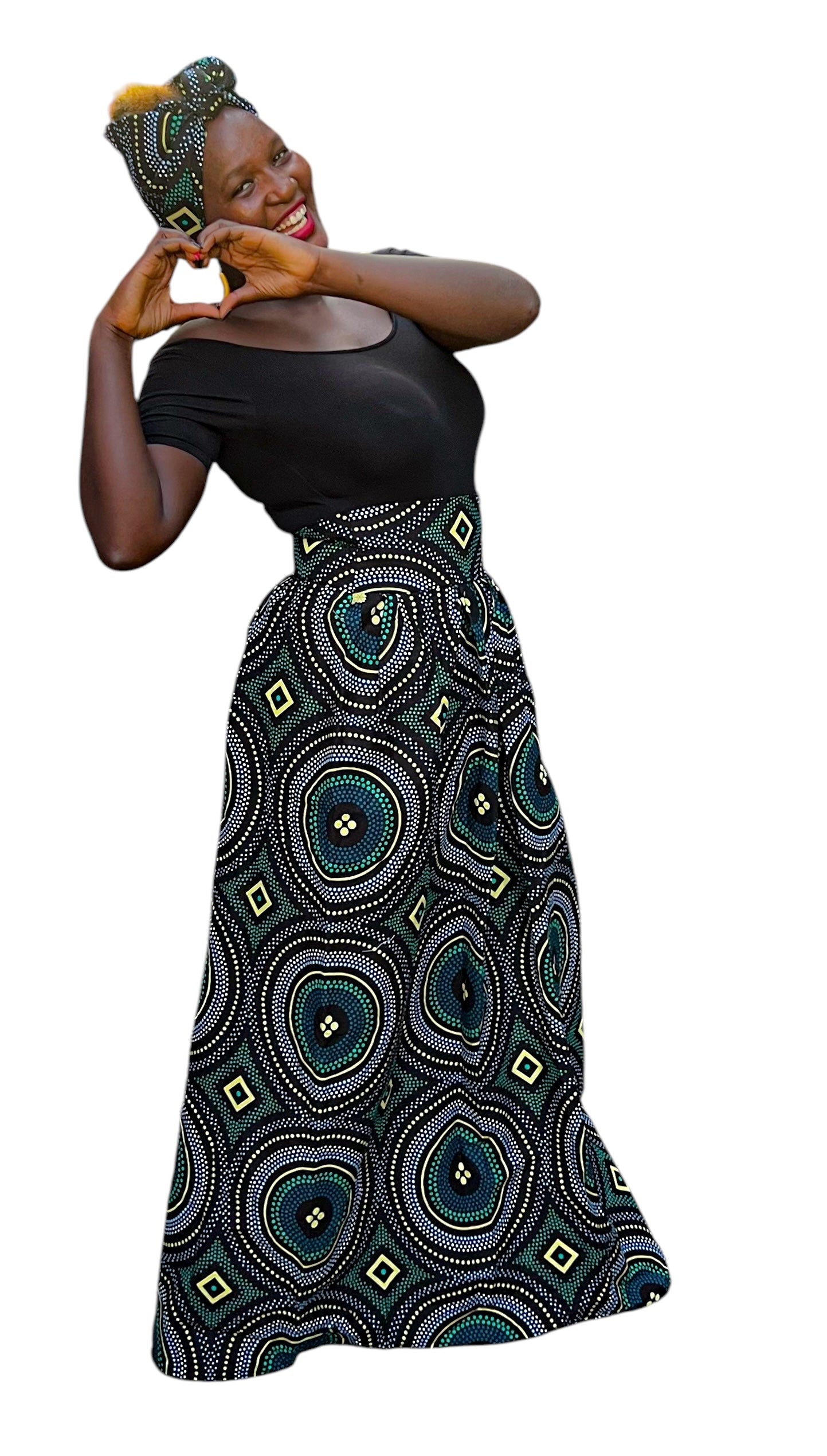 Rounded Ankara Skirt