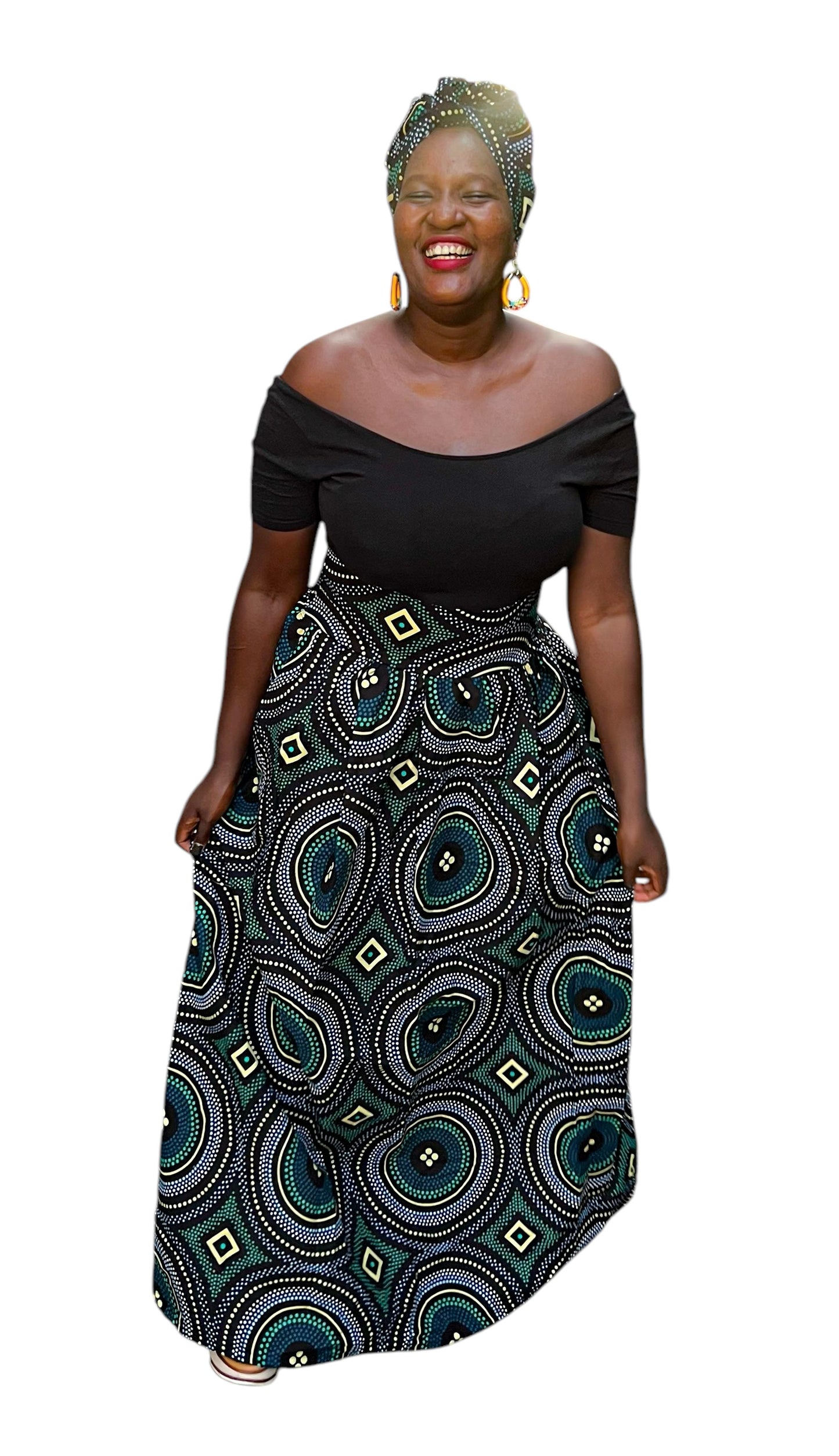 Rounded Ankara Skirt
