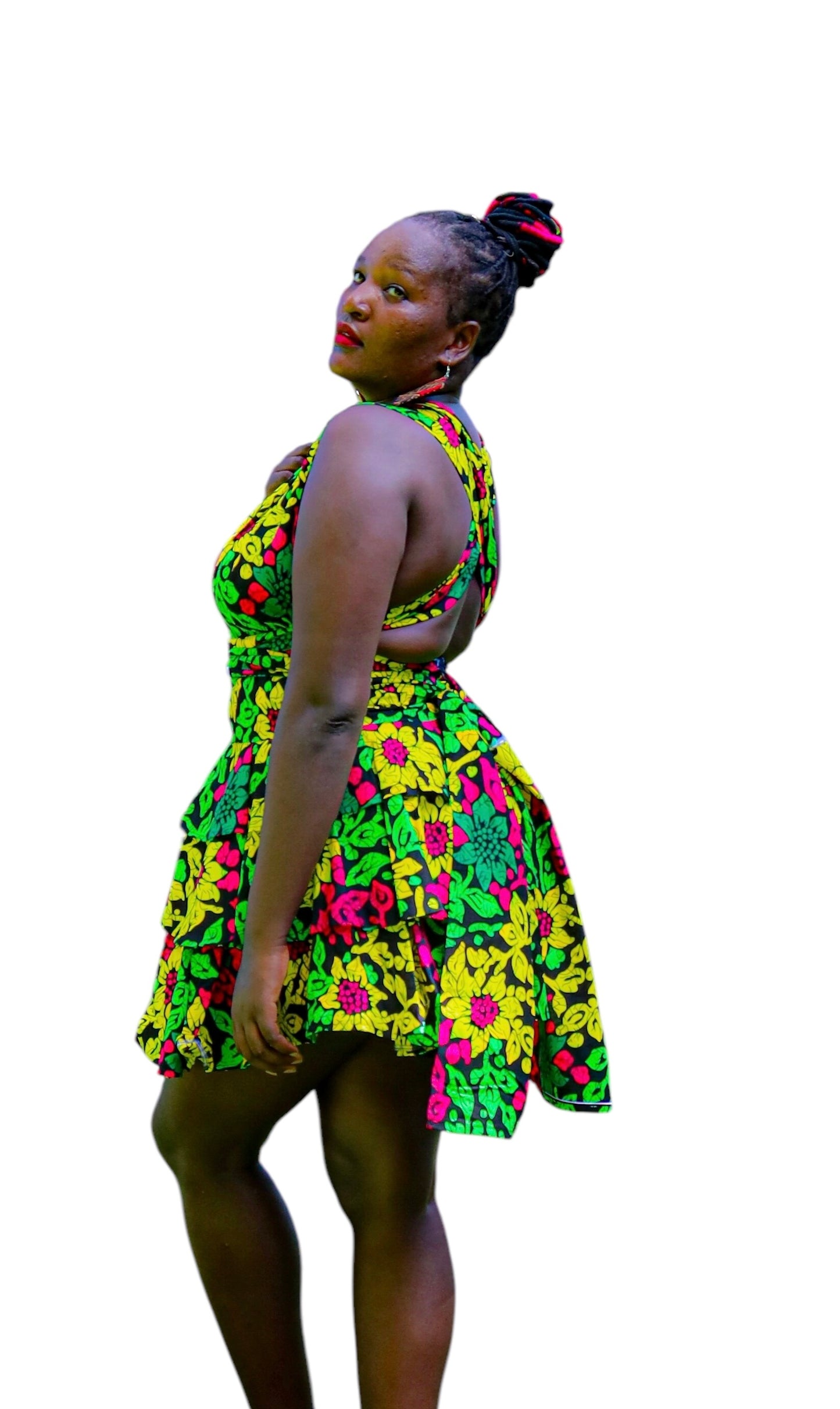 Floral Infinity Dress with Infinity Hat