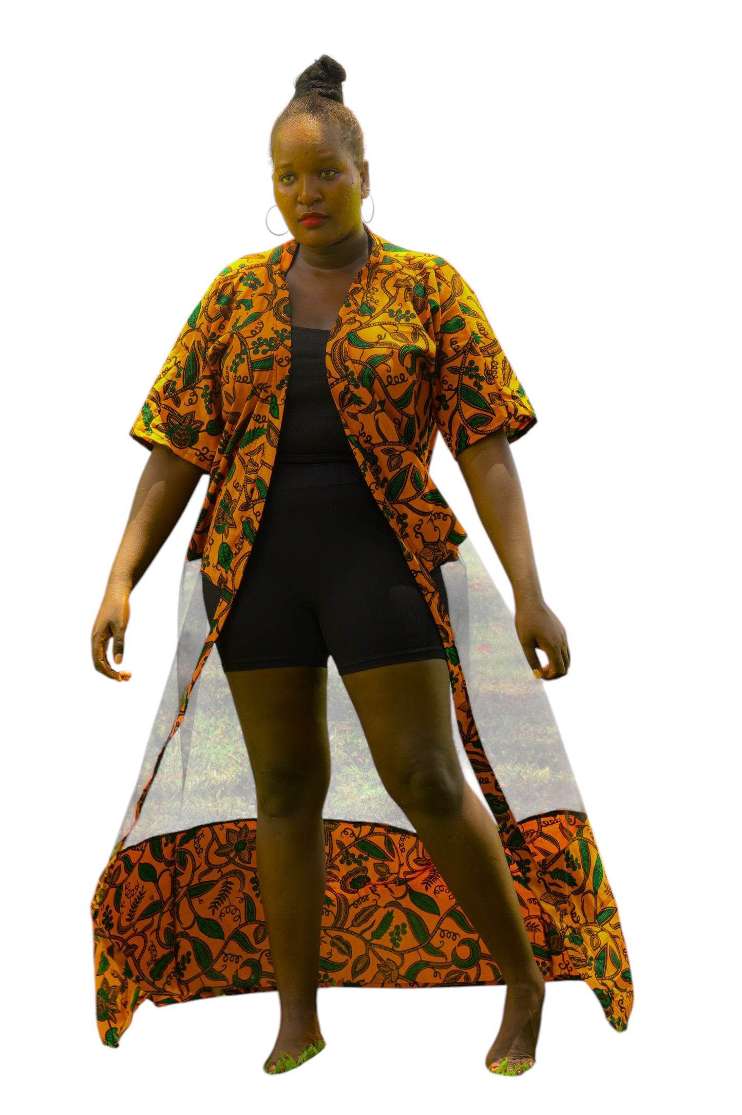 Mesh Kimono Vine