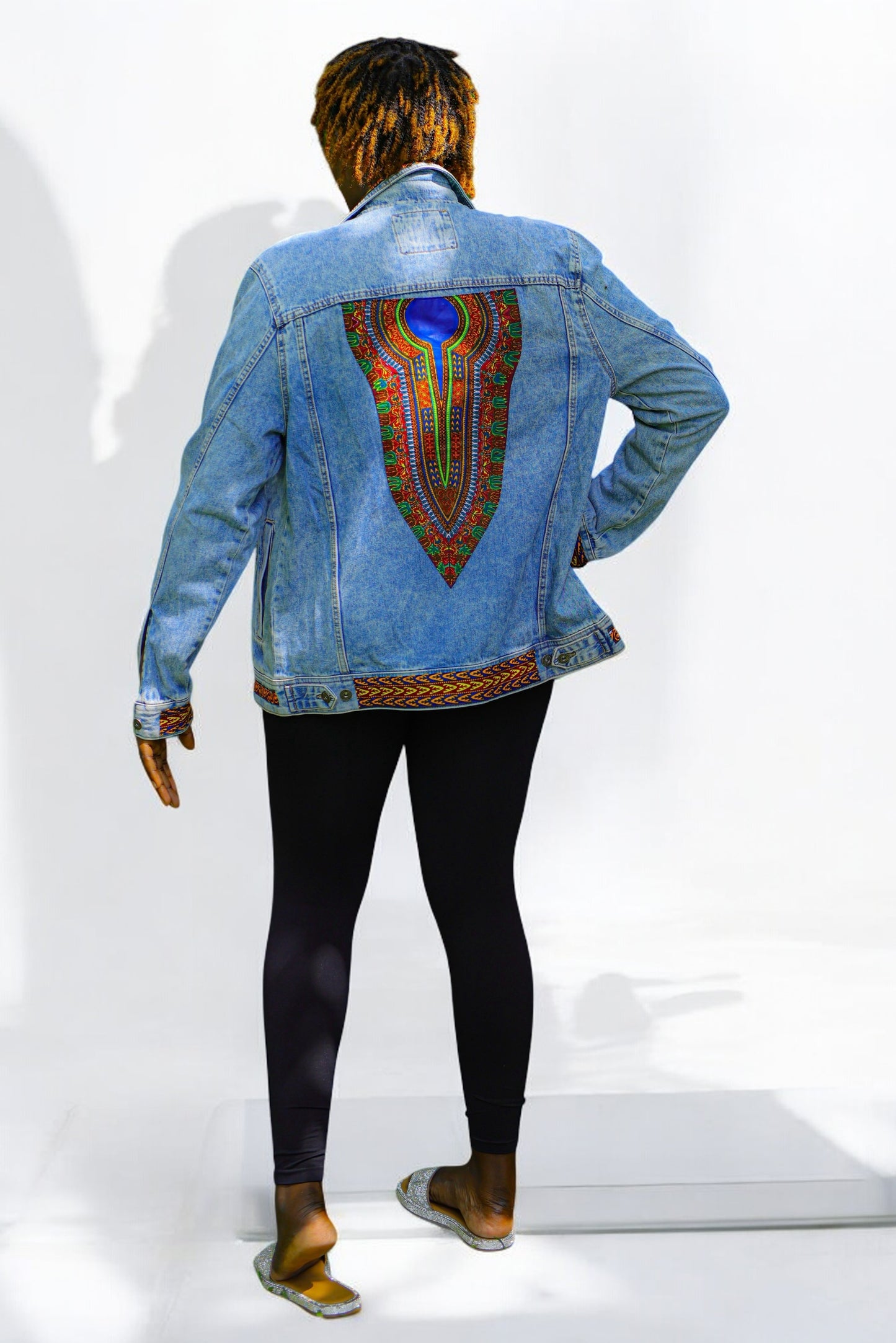 Acid Wash Ankara Fusion Denim