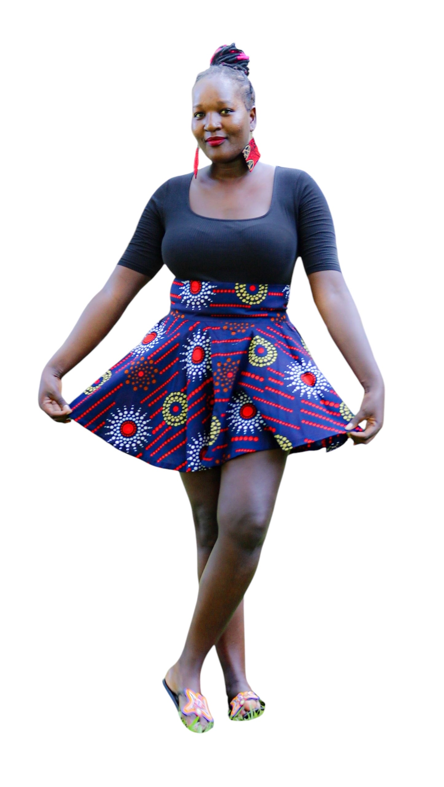 Ankara Short Skirt - Sunrise