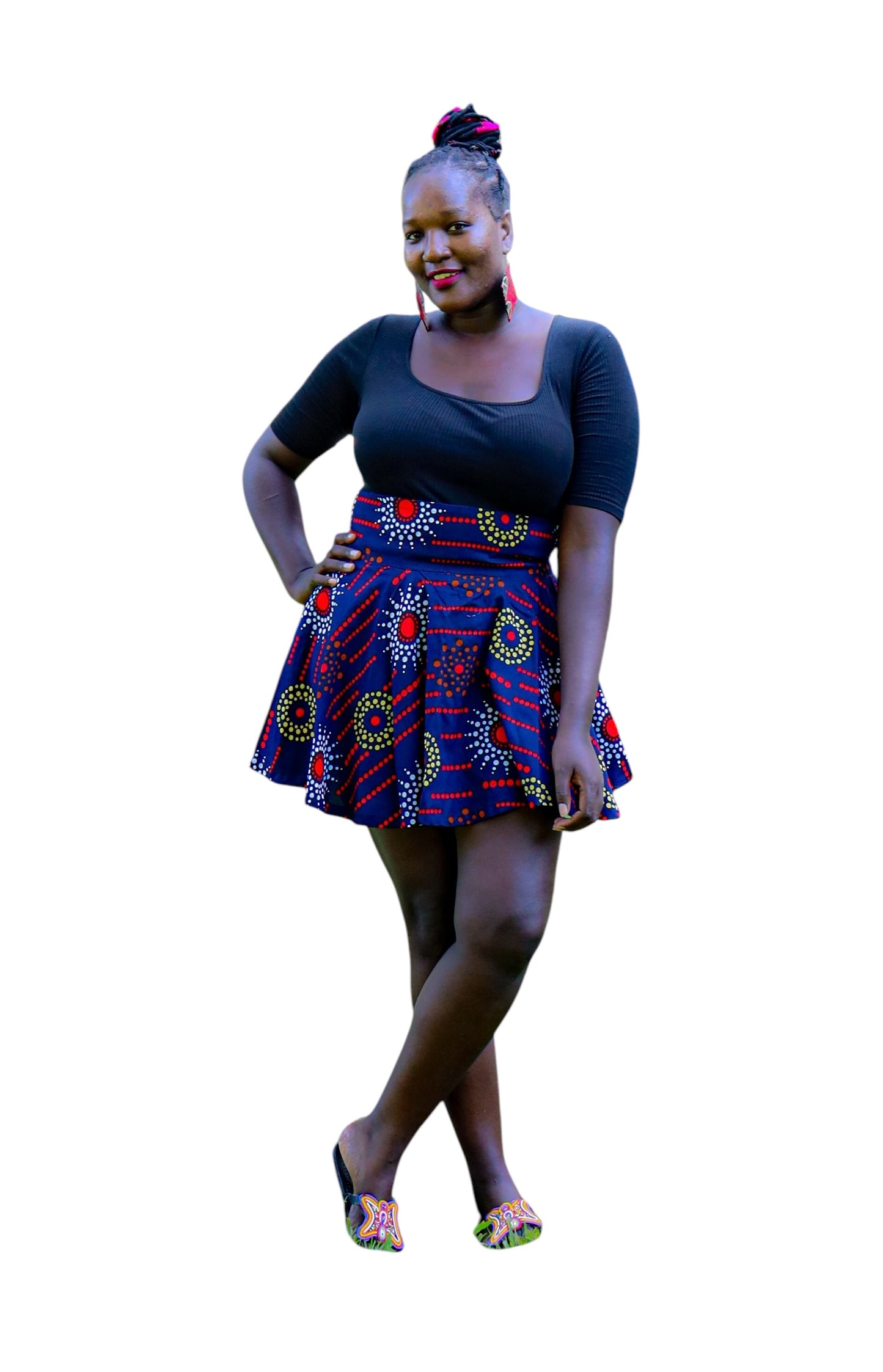 Ankara Short Skirt - Sunrise