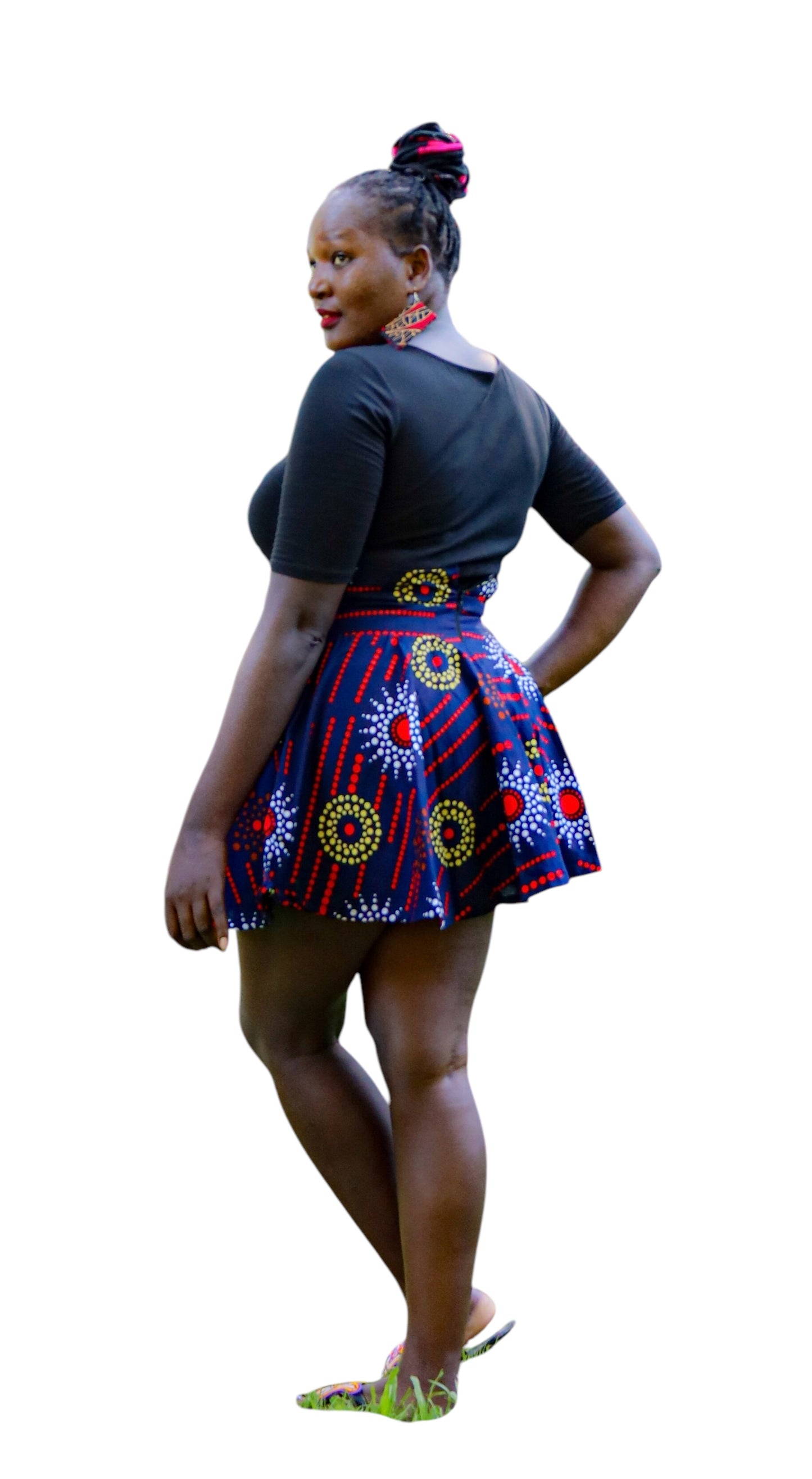 Ankara Short Skirt - Sunrise