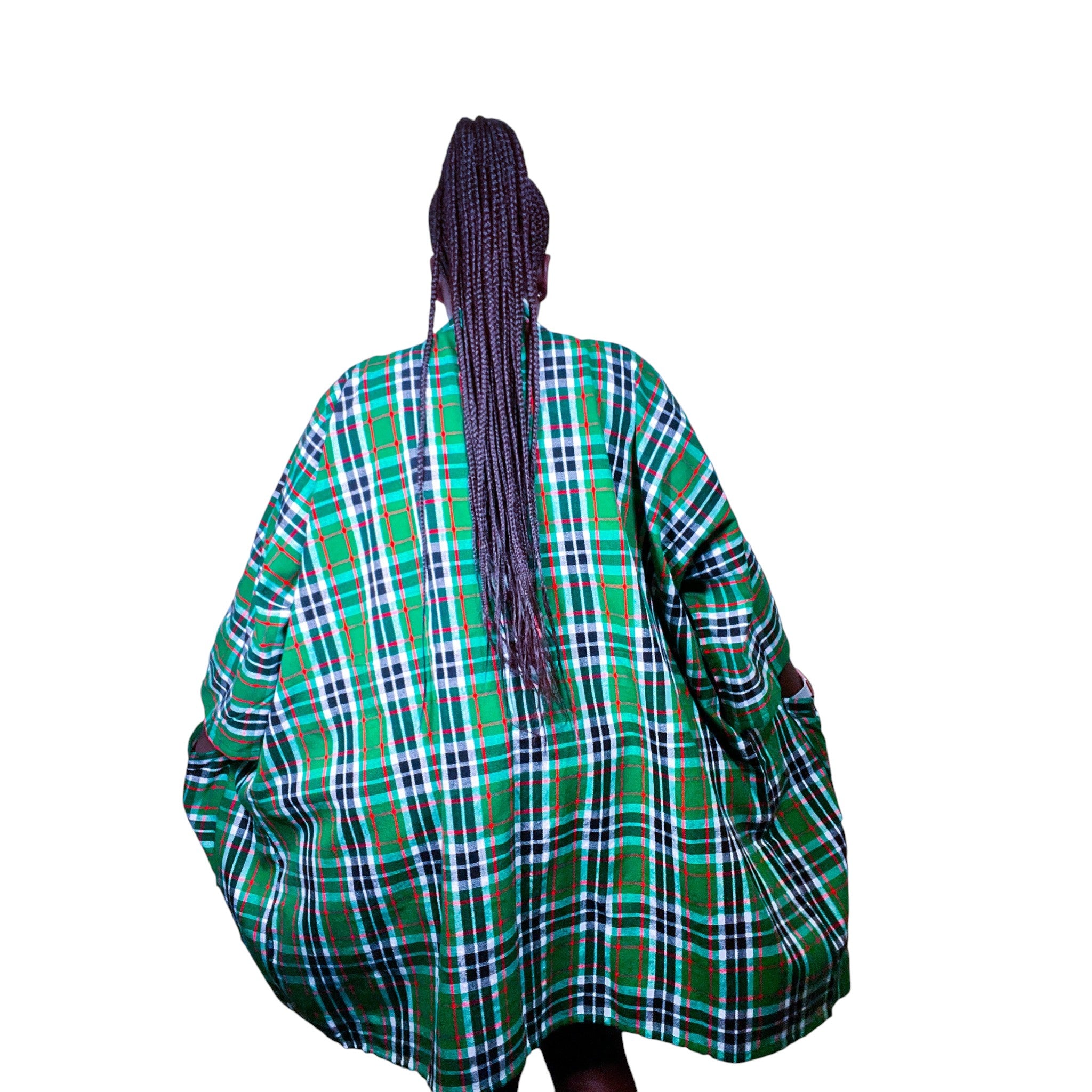 Maasai kimono - Green red