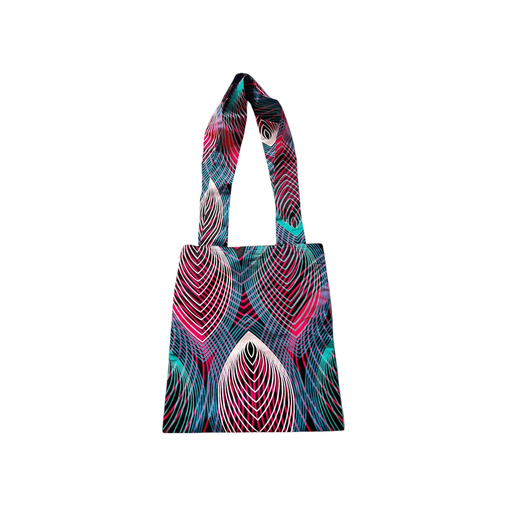 Geometric Leaves Tote Bag