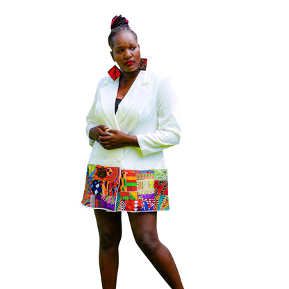 Custom White Blazer