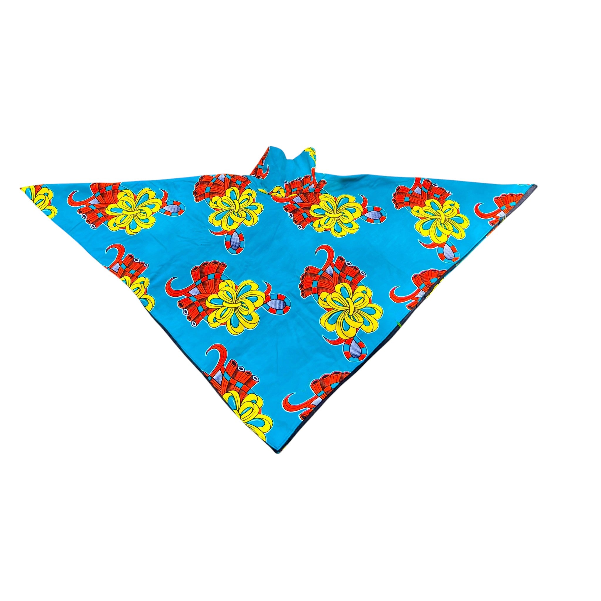 Ankara Poncho In Flower Print