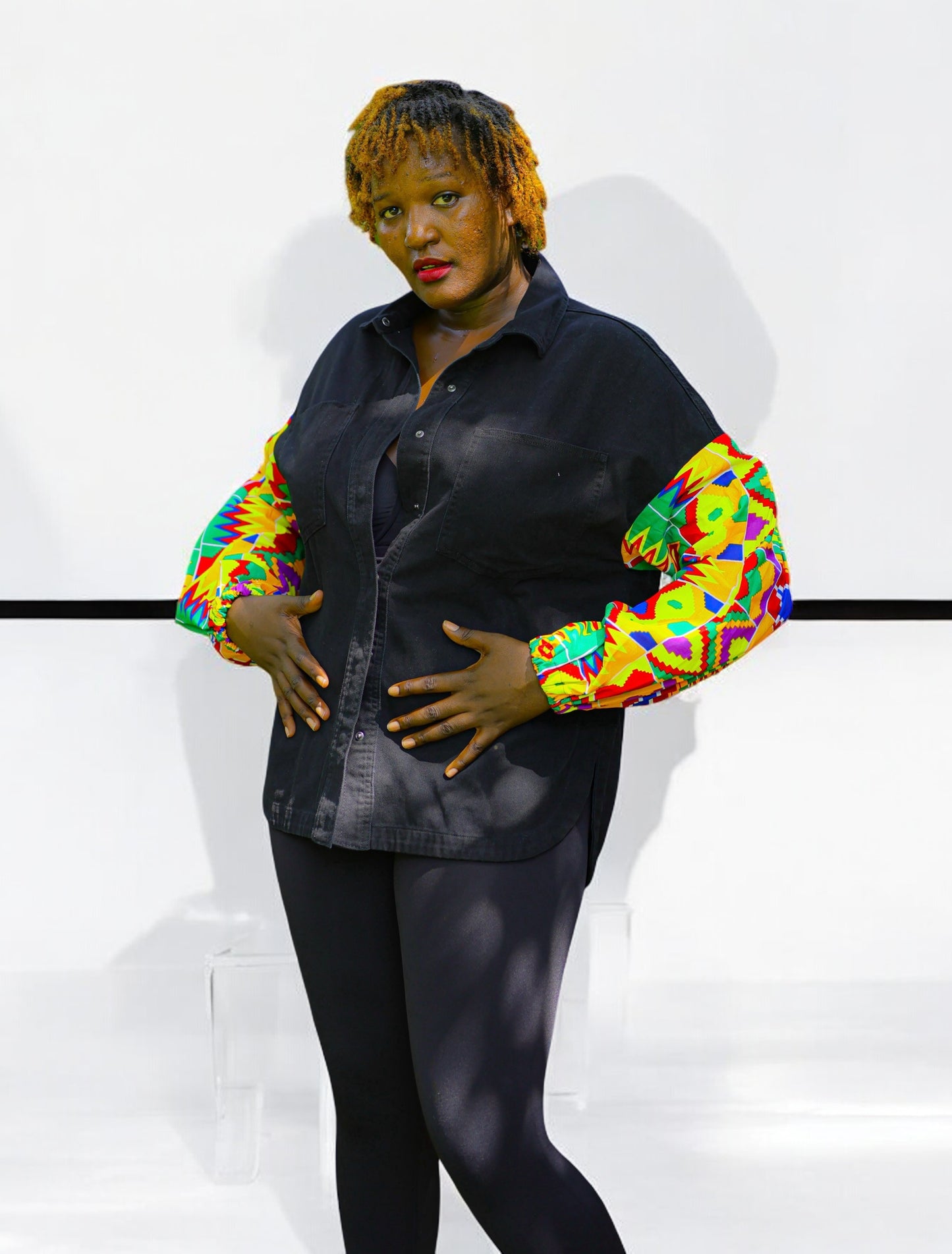 Ankara Fusion Dark Denim
