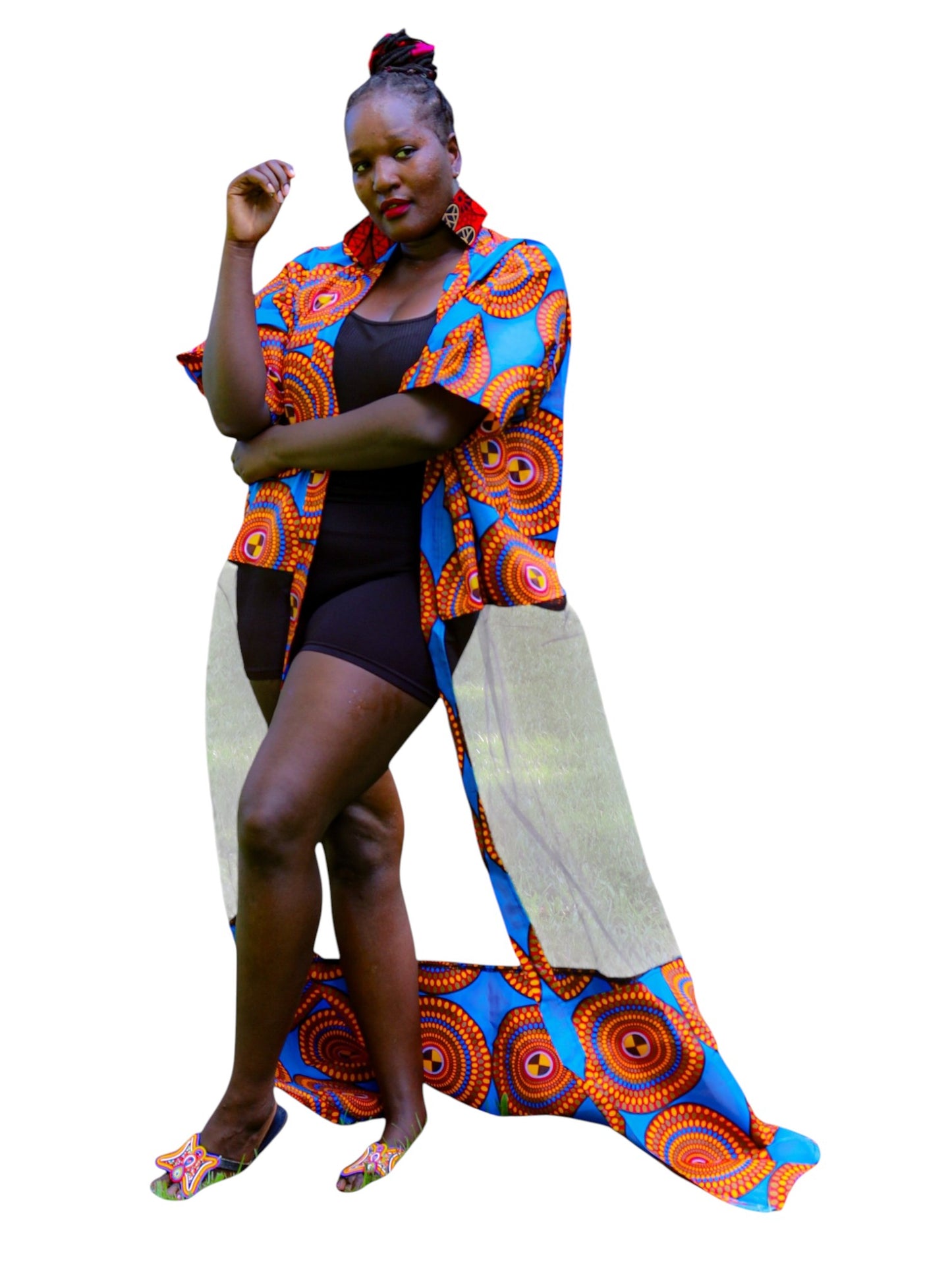 Mesh Kimono - Blue