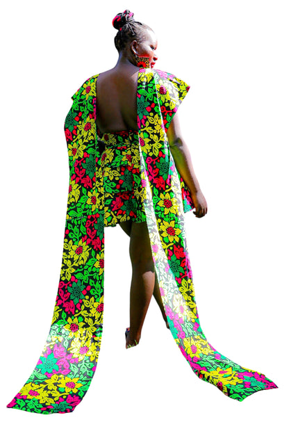 Floral Infinity Dress with Infinity Hat