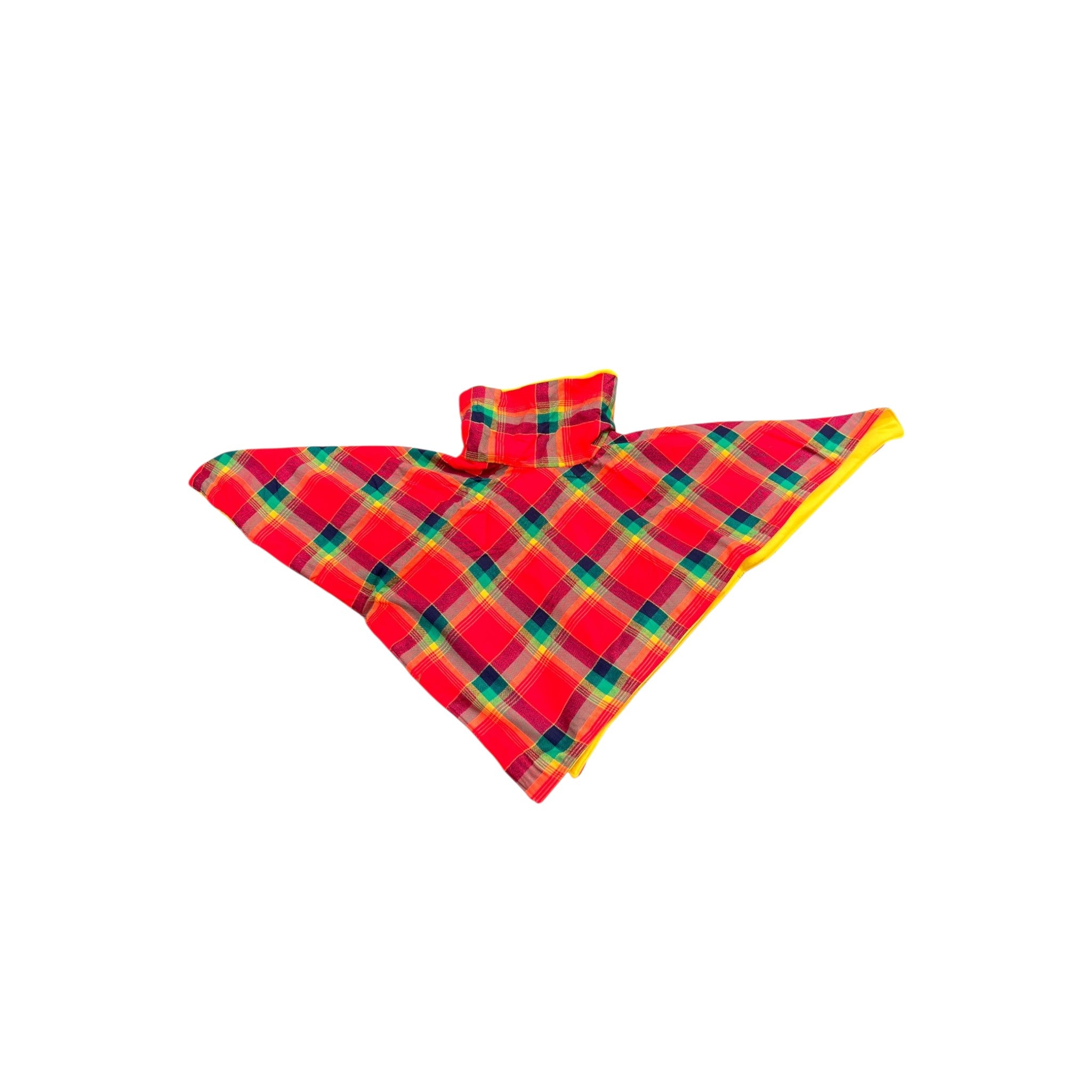 Maasai colours Poncho - Red orange