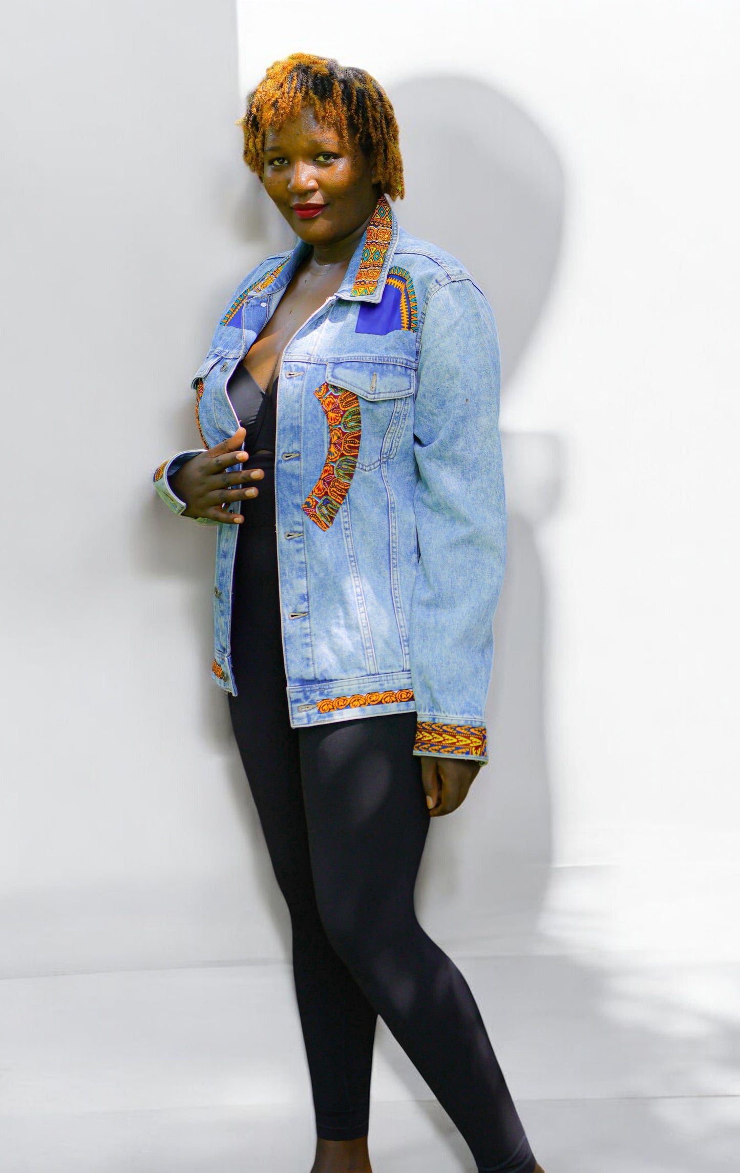 Acid Wash Ankara Fusion Denim
