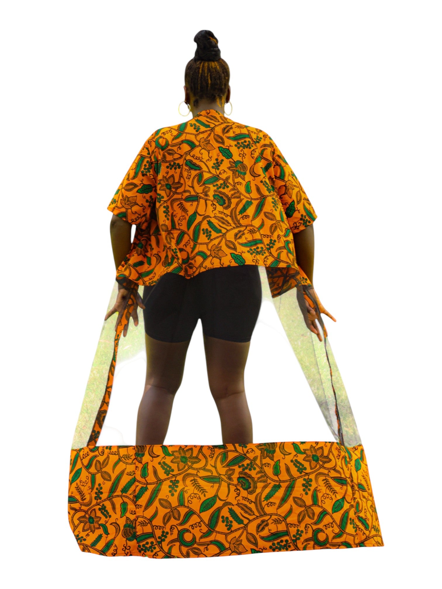 Mesh Kimono - Mustard