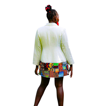 Custom White Blazer