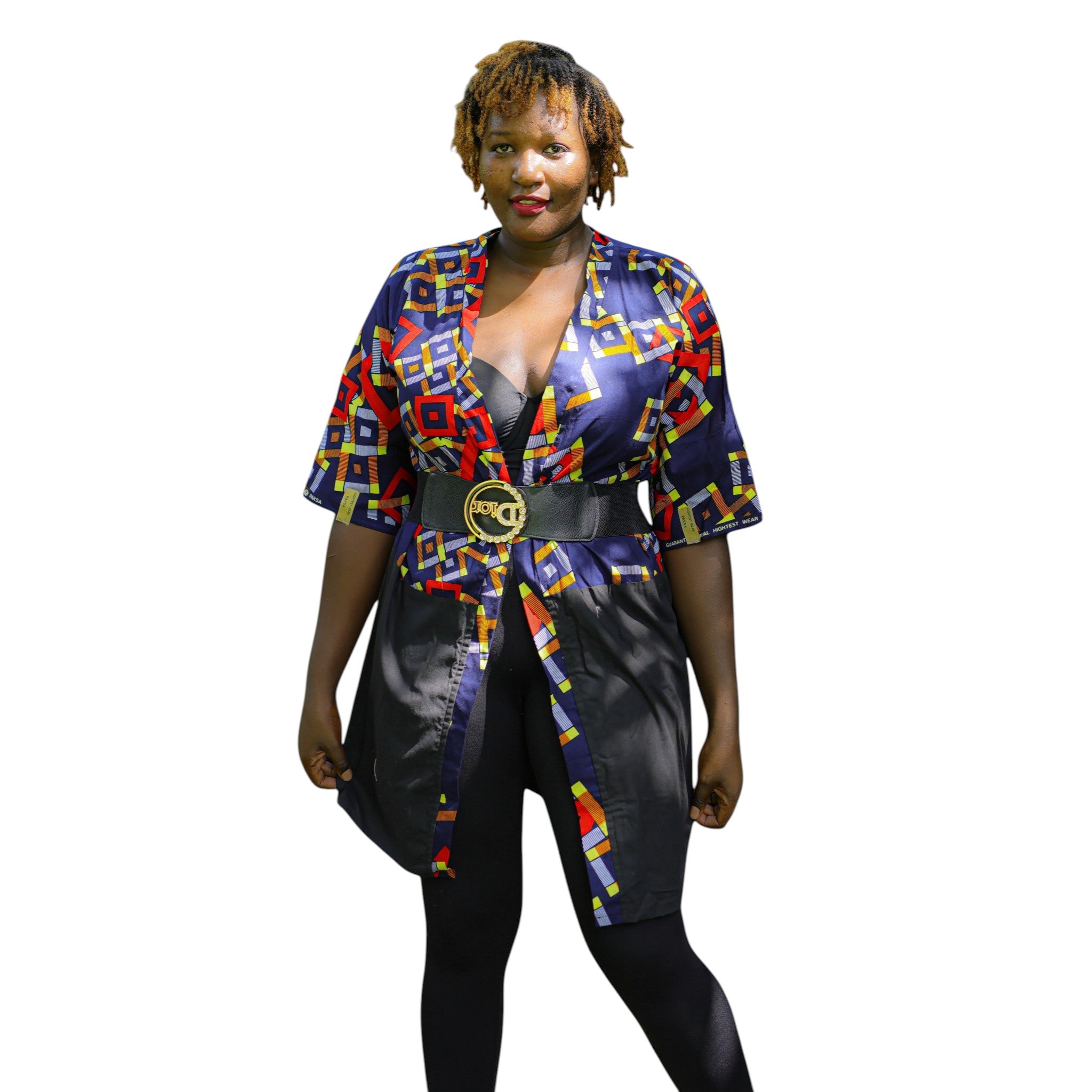 Diagonal Short Kimono