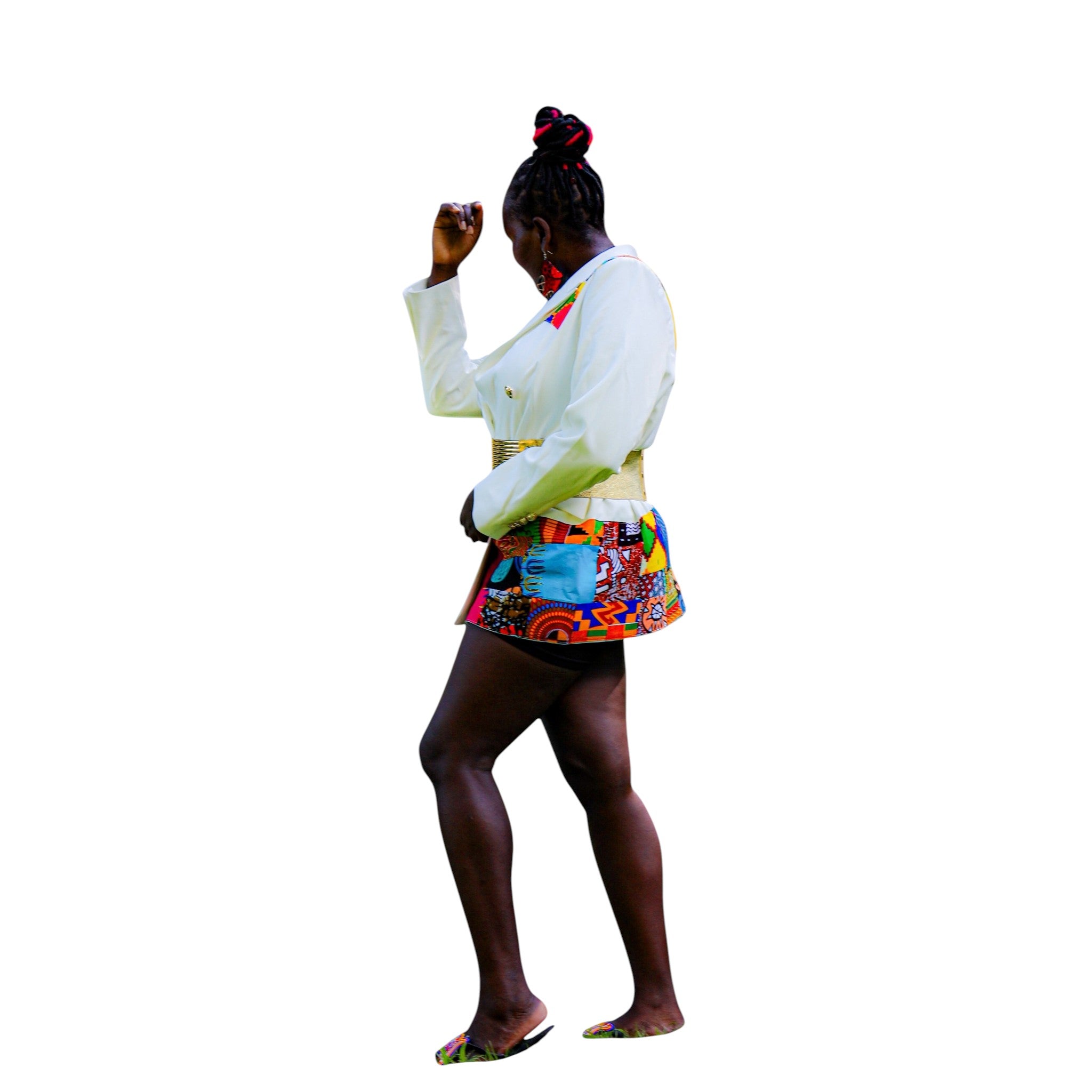 Custom Cream Gold Blazer