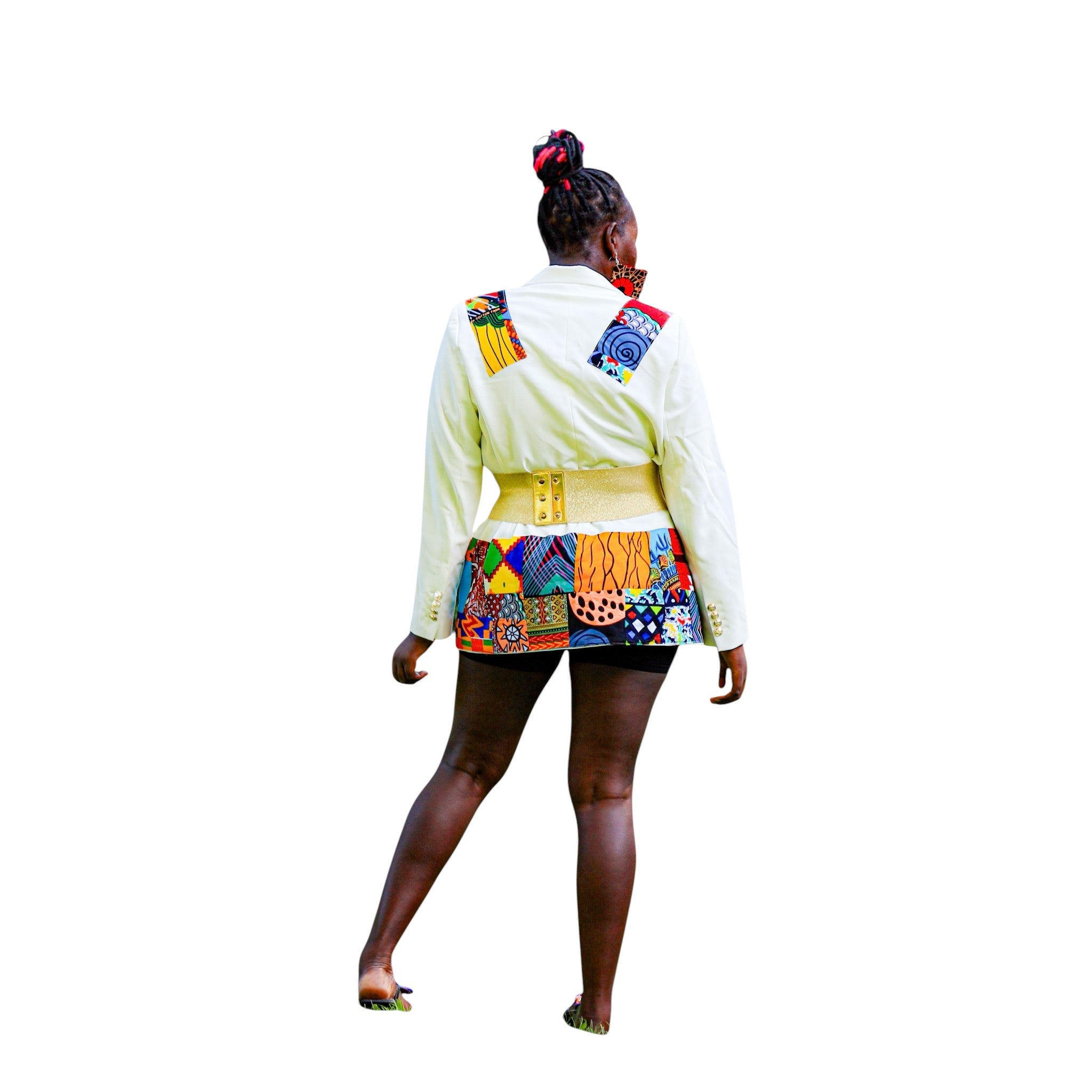 Custom Cream Gold Blazer