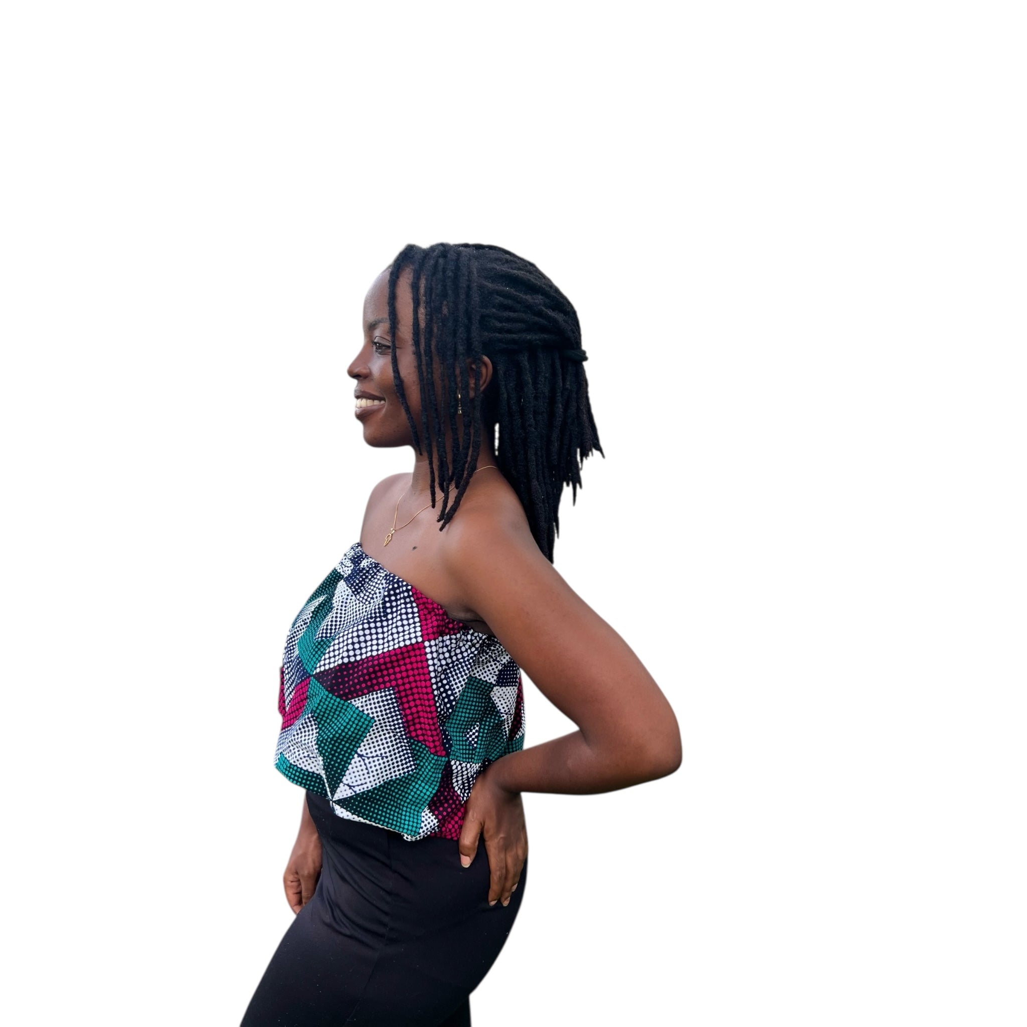 Crop top - pink grey