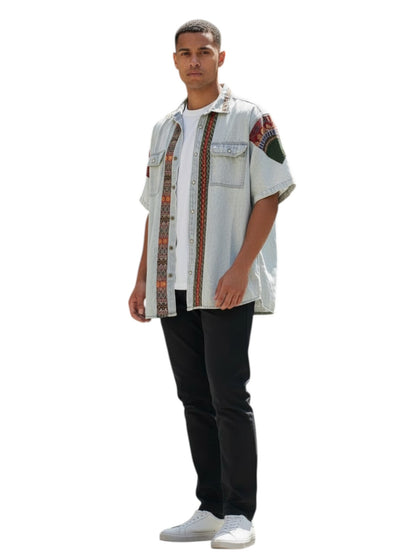Men’s Custom Ankara Shirt