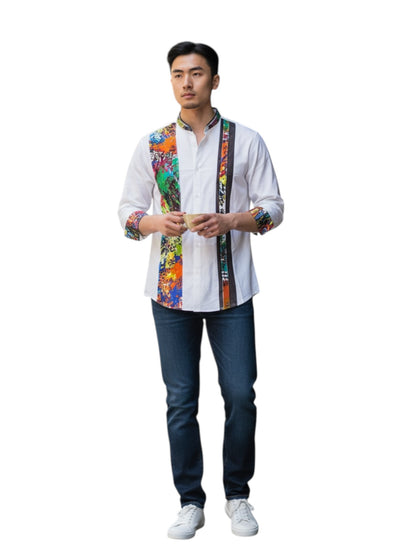 Men’s Custom Ankara Shirt