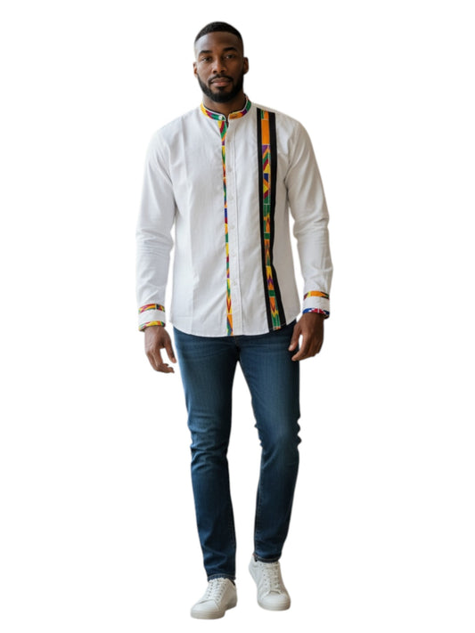 Men’s Custom Ankara Shirt